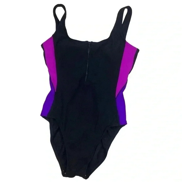 mainstream Other - Vintage Mainstream 90s color block one piece swimsuit